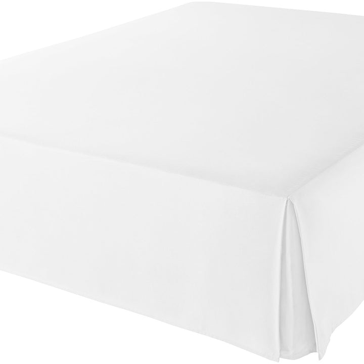 Basics Lightweight Pleated Bed Skirt, King, Bright White