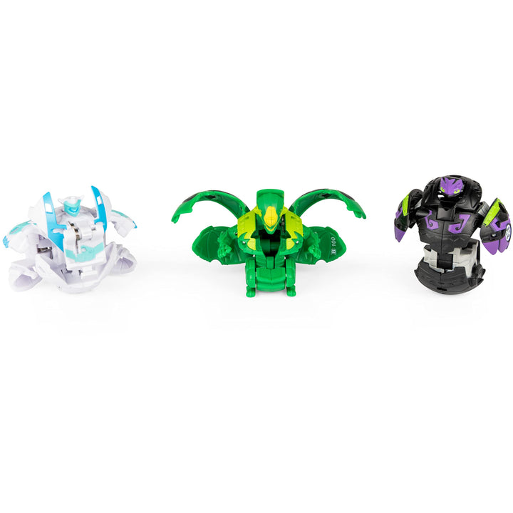 Bakugan Geogan Brawler 5-Pack, Exclusive Hyenix and Insectra Geogan and 3 Collectible Action Figures Hyenix & Insectra