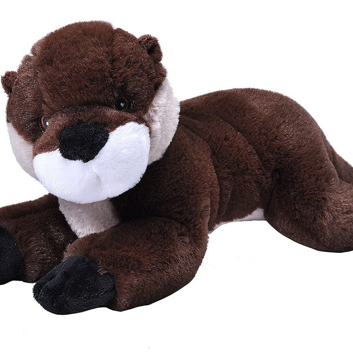 Wild Republic EcoKins River Otter Stuffed Animal 12 inch, Eco Friendly Gifts for Kids, Plush Toy, Handcrafted Using 16 Recycled Plastic Water Bottles