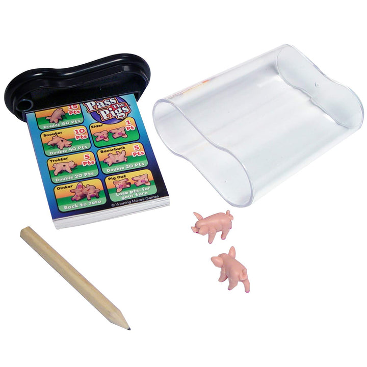 Pass The Pigs by Winning Moves Games USA, a Hilarious Pig Dice Game, Family Favorite for Over 40 Years, for 2 or more Players, Ages 7+ (1046) Pass The Pigs