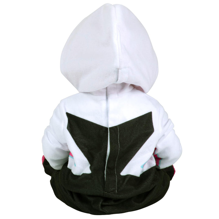 Marvel Spider-Gwen Official Infant Deluxe Halloween Costume - Premium Minky Fabric and Non-Slip Grip Booties 6-12m