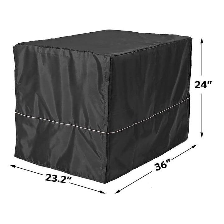 MidWest Homes for Pets Crate Cover, Privacy Dog Crate Cover Fits MidWest Dog Crates, Machine Wash & Dry Black 36-Inch