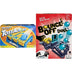 Bundle of Mattel Games Toss Across Kids Outdoor Game, Bean Bag Toss, Get Three-in-a-Row 2-4 Players + Bounce-Off Duel 2-Player Game for Kids, Teens & Adults, Slam The Paddles & Balls Pop Out Toss Across + Bounce-off Duel