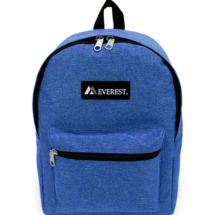 Everest Unisex-Adult's Basic Denim Backpack, Royal Blue, One Size