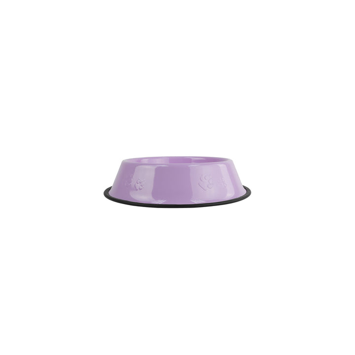 Platinum Pets Platinum Pets 1-Cup Embossed Non-Tip Cat Bowl, Sweet Lilac, X-Small