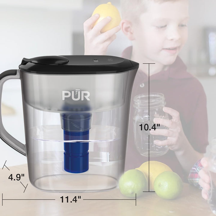 PUR Plus Water Pitcher Filtration System, 11 Cup – PPT111B Black