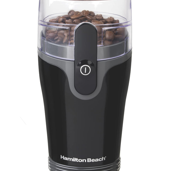 Hamilton Beach Fresh Grind Electric Coffee Grinder for Beans, Spices and More, Stainless Steel Blades, Removable Chamber, Makes up to 12 Cups, Black