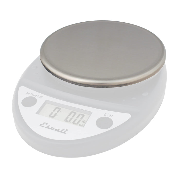 Escali Primo Stainless Steel Tray for Primo Digital Food Scale Stainless Steel Plate Weigh Scale