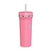 Takeya 32 oz Stainless Steel Insulated Tumbler with Straw Lid, Premium Quality, Sweatproof,Pink Mimosa Pink Mimosa