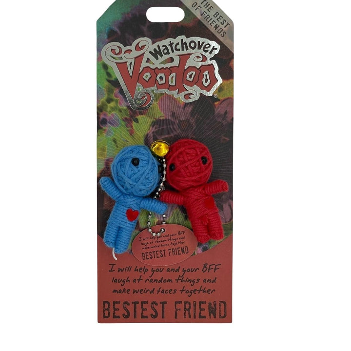 Watchover Voodoo 3-Inch Bestest Friend Keychain - Handcrafted Gift to Bring Good Luck and Positivity Everywhere You Go