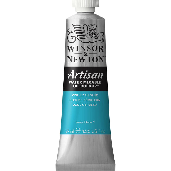 Winsor & Newton Artisan Water Mixable Oil Colour, 1.25-oz (37ml), Cerulean Blue 37-ml Tube