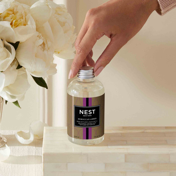 NEST Fragrances Moroccan Amber Reed Diffuser Liquid Refill 5.9 Fl Oz (Pack of 1)