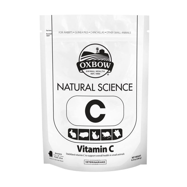 Oxbow Animal Health Natural Science Vitamin C Supplement - Vitamin C for Guinea Pigs and Other Small Animals, 8.4 oz. 11155 8.4 Ounces