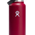 Hydro Flask Stainless Steel Wide Mouth Water Bottle with Flex Straw Lid and Double-Wall Vacuum Insulation Berry 40 Oz