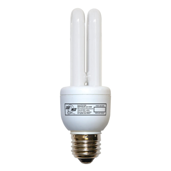 Zoo Med ReptiSun 5.0 Mini Compact Fluorescent Lamp, 13 Watts 1 Count (Pack of 1)