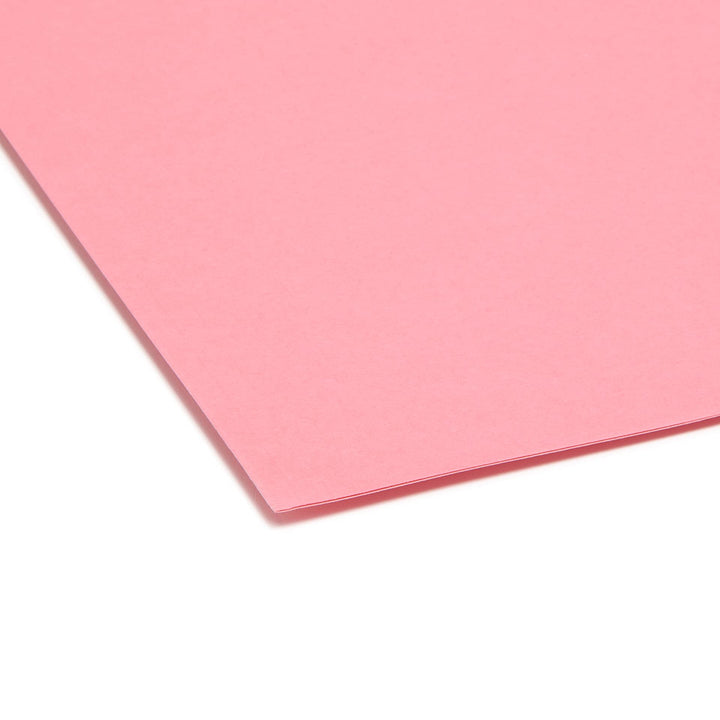 Smead SuperTab File Folder, Oversized 1/3-Cut Tab, Letter Size, Dark Pink, 12 per Pack (11819)