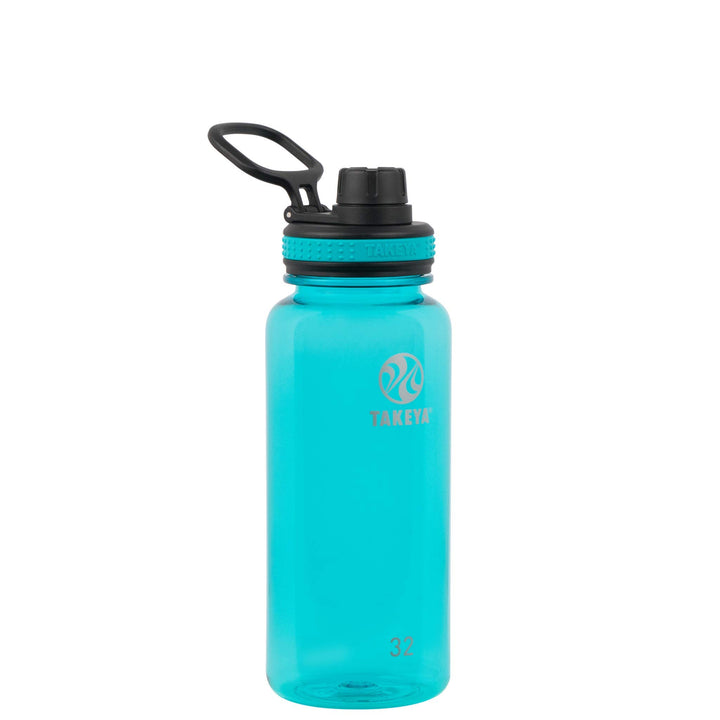 Takeya Tritan Sports Water Bottle with Spout Lid, 40 oz, Ocean