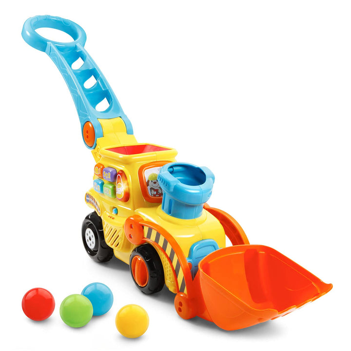 VTech Pop-a-Balls Push & Pop Bulldozer,Yellow Yellow