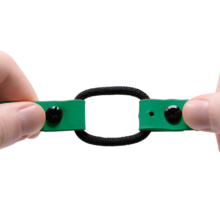 Educator Quick Snap Bungee Dog Collar, Biothane, Waterproof, Odorproof, Easy Connect and Disconnect Clasp and D Ring with Comfort Bungee Loop, Adjustable for Custom Fit, 3/4-Inch, Green