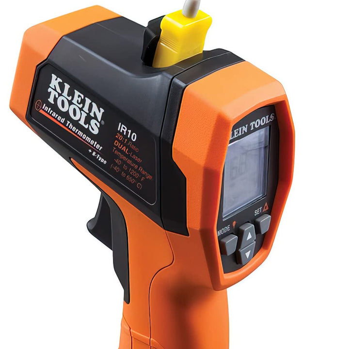 Klein Tools IR10 Infrared Thermometer, Digital Thermometer Gun with Dual Targeting Laser, 20:1