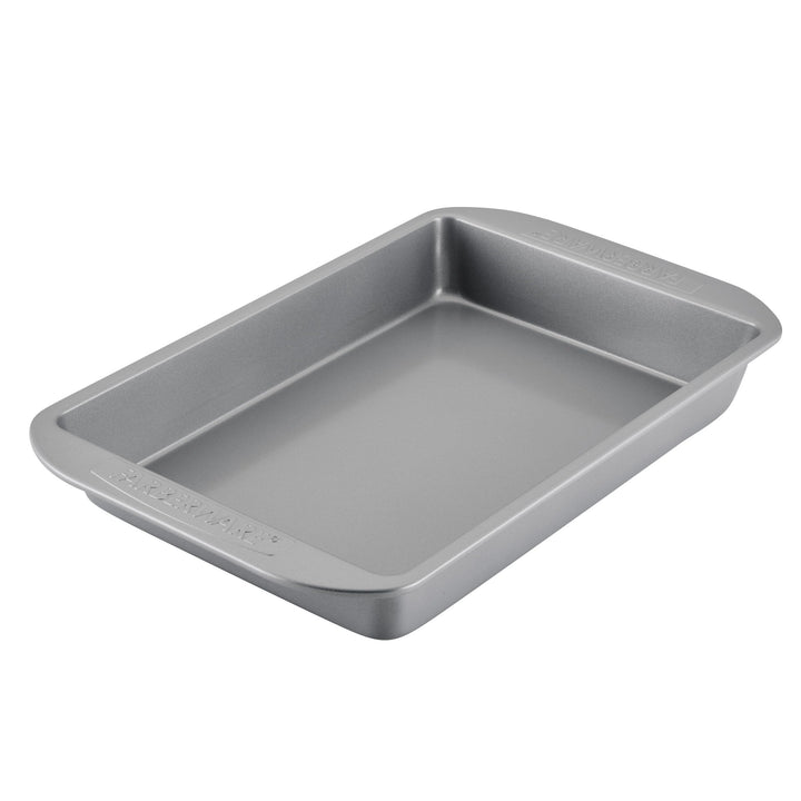 Farberware Nonstick Bakeware Baking Pan / Nonstick Cake Pan, Rectangle - 9 Inch x 13 Inch, Gray 9" x 13" No Lid