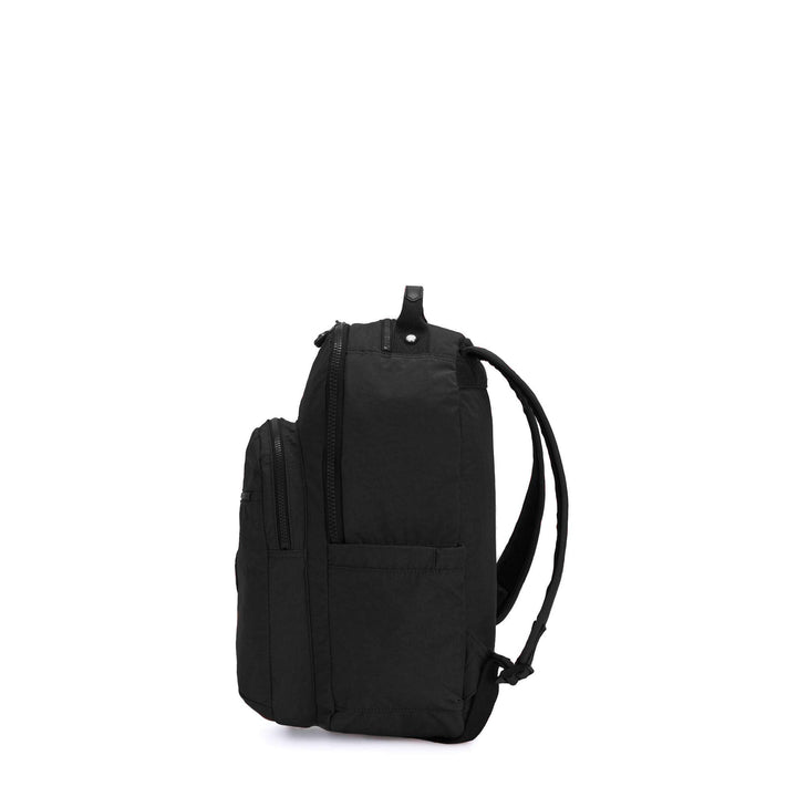 Kipling Women's Seoul Small Tablet Backpack, Durable, Padded Shoulder Straps with Tablet Sleeve, Bag Black Noir