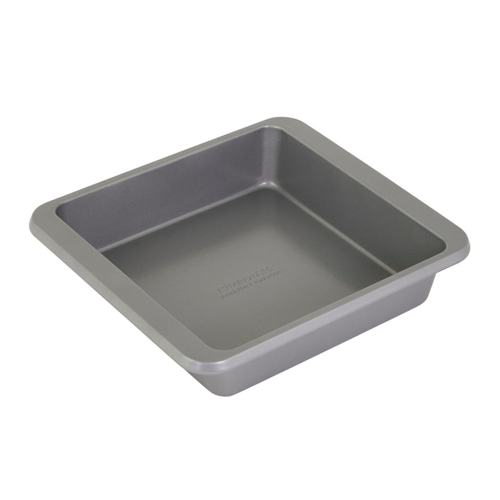 KitchenAid 9-In Nonstick Swiss Engineered Aluminized Steel Square Cake Pan, Dishwasher Safe, Contour Silver 9in