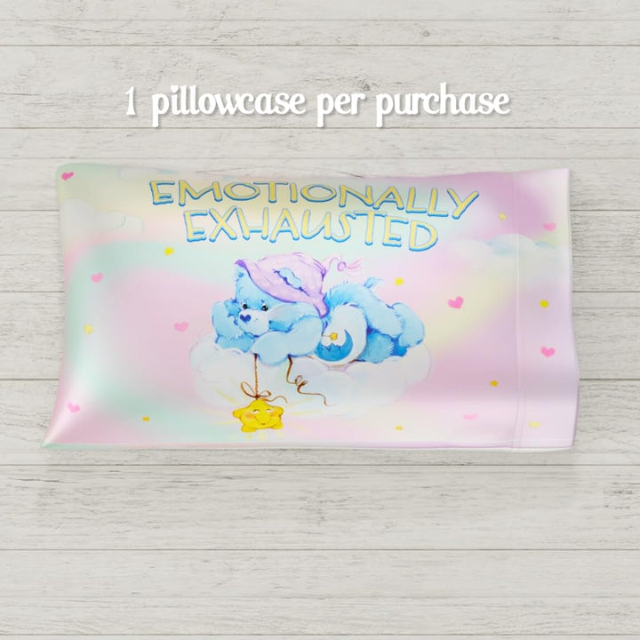 Squishmallows Bedding Silky Satin Standard Beauty Silky Satin King Size Pillowcase Cover 20x36 for Hair and Skin, (Officially Licensed Product) Squishmallows - Sleepy Mallow King (U.S. Standard)