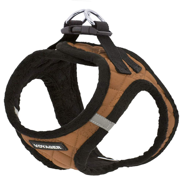 Voyager Step-In Plush Dog Harness – Soft Plush, Step In Vest Harness for Small and Medium Dogs by Best Pet Supplies - Harness (Beige Plush), XS (Chest: 13 - 14.5") Harness (Beige Plush) XS (Chest: 13 - 14.5")