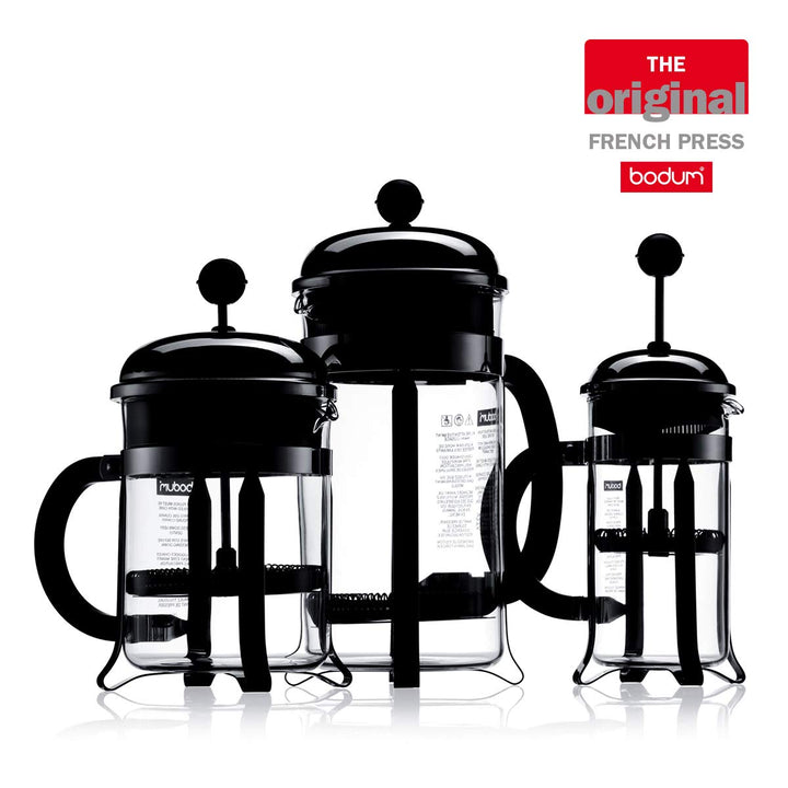 Bodum Chambord French Press Coffee Maker, 1 Liter, 34 Ounce, Chrome