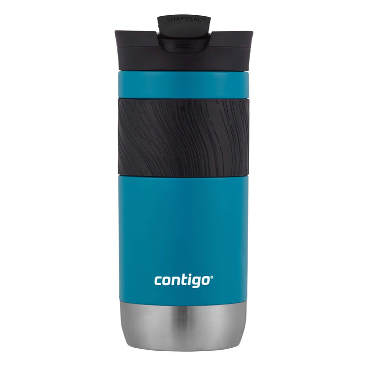 Contigo Byron Vacuum-Insulated Stainless Steel Travel Mug with Leak-Proof Lid, Reusable Coffee Cup or Water Bottle,BPA-Free, Keeps Drinks Hot or Cold for Hours, 16oz, 2 Count (Pack of 1), Sake&Juniper