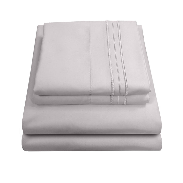 Full Size Sheet Sets - Breathable Luxury Sheets with Full Elastic & Secure Corner Straps Built In - 1800 Supreme Collection Extra Soft Deep Pocket Bedding Set, Sheet Set, Full, Taupe