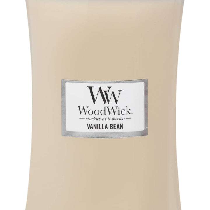 WoodWick Café Sweets Large Hourglass Trilogy Candle & Woodwick Vanilla Bean Large Hourglass Candle