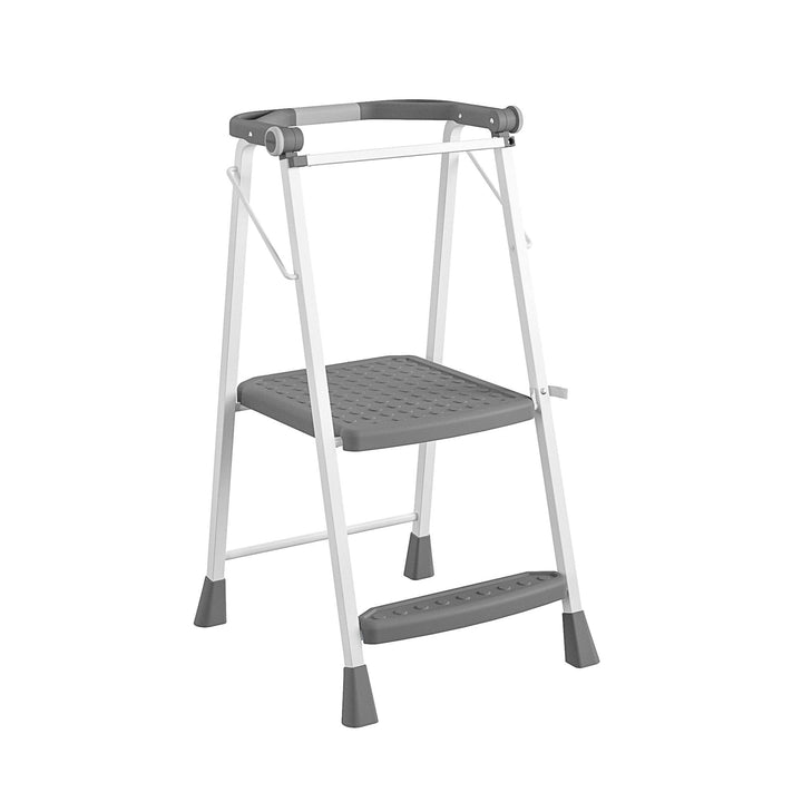 COSCO 2-Step Kitchen Stepper™ Adult Folding Step Stool, Kids Folding "Helper" (Steel/Resin) Green