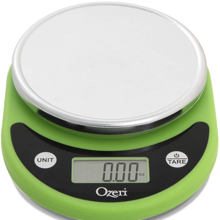 Ozeri Pronto Digital Multifunction Kitchen and Food Scale, Black on Lime