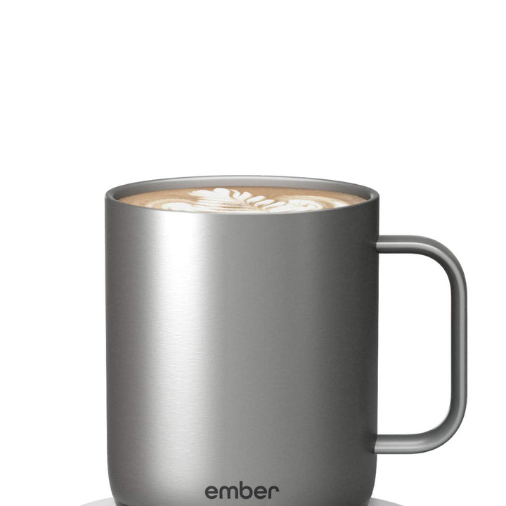 Ember Charging Coaster 2, Wireless Charging for Use with Ember Temperature Control Smart Mug, Stainless Steel