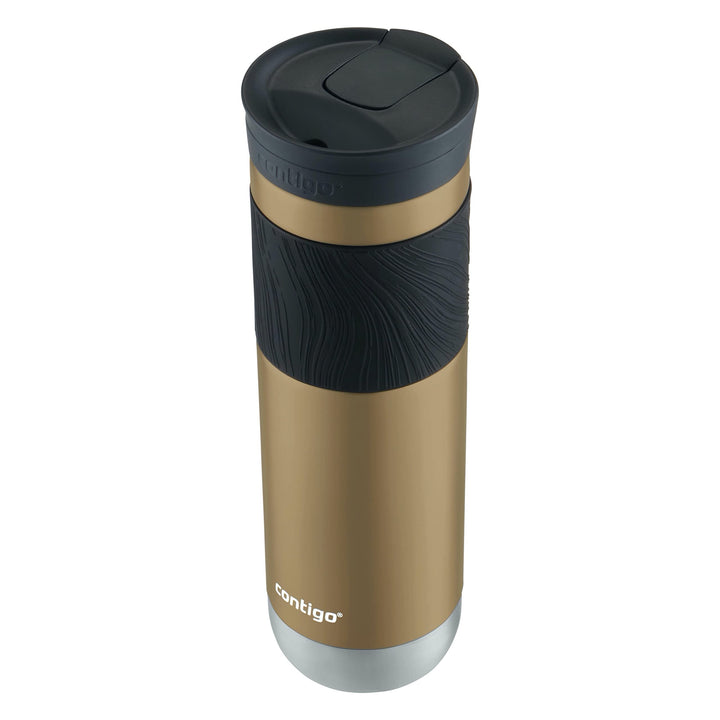 Byron Vacuum-Insulated Stainless Steel Travel Mug with Leak-Proof Lid, Reusable Coffee Cup or Water Bottle, BPA-Free, Keeps Drinks Hot or Cold for Hours, 24oz, Chardonnay