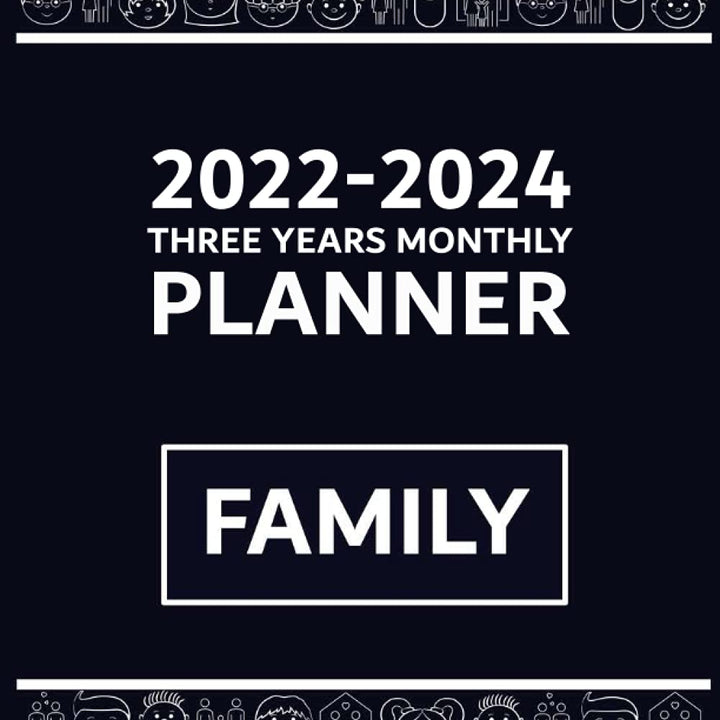 2022-2024 Three Years Monthly Planner: Pretty Family Monthly Planner 22-24, 38 Months Starting from December 2021 to January 2025, Awesome Relationship Cover with Agenda Time Management Organizer