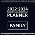 2022-2024 Three Years Monthly Planner: Pretty Family Monthly Planner 22-24, 38 Months Starting from December 2021 to January 2025, Awesome Relationship Cover with Agenda Time Management Organizer