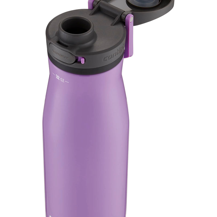 Contigo Jackson Chill 2.0 Vacuum-Insulated Stainless Steel Water Bottle, Secure Lid Technology for Leak-Proof Travel, Keeps Drinks Cold for 12 Hours, 32oz Orchid