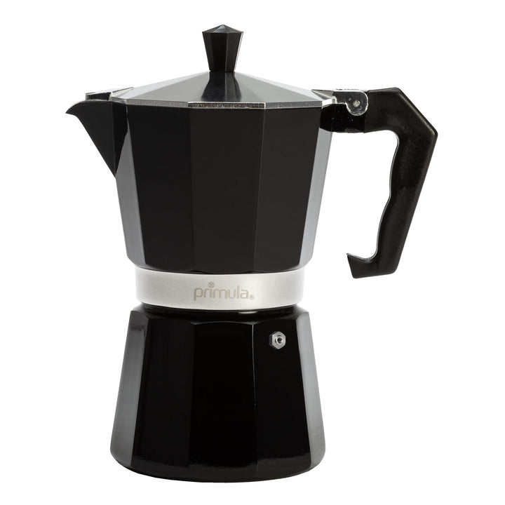 Primula Classic Stovetop Espresso and Coffee Maker, Moka Pot for Italian and Cuban Café Brewing, Greca Coffee Maker, Cafeteras, 6 Espresso Cups, Black 6 Cup