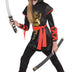 amscan Girls Black & Red Dragon Ninja Costume - 1 Set - One-of-a-Kind Outfit Perfect for Parties & Halloween Fun Medium