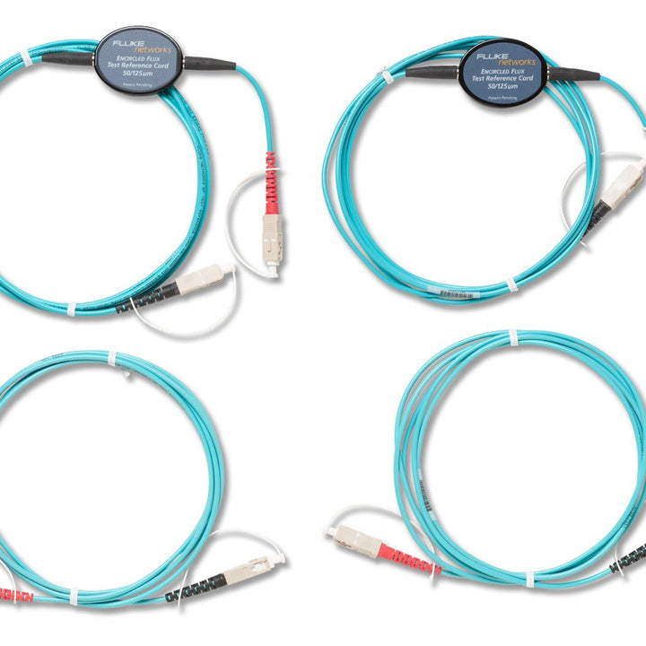 Fluke Networks MRC-50EFC-SCSCKIT Encircled Flux Compliant Test Reference Cord Kit for Testing 50 µm SC Terminated Fibers 4 SC/SC