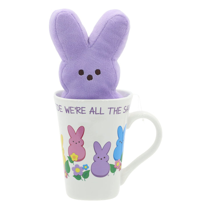 Animal Adventure Peeps Collectible 6" Peeps Plush and Mug Giftset Purple Peep in a 15oz Mug Mug and Plush