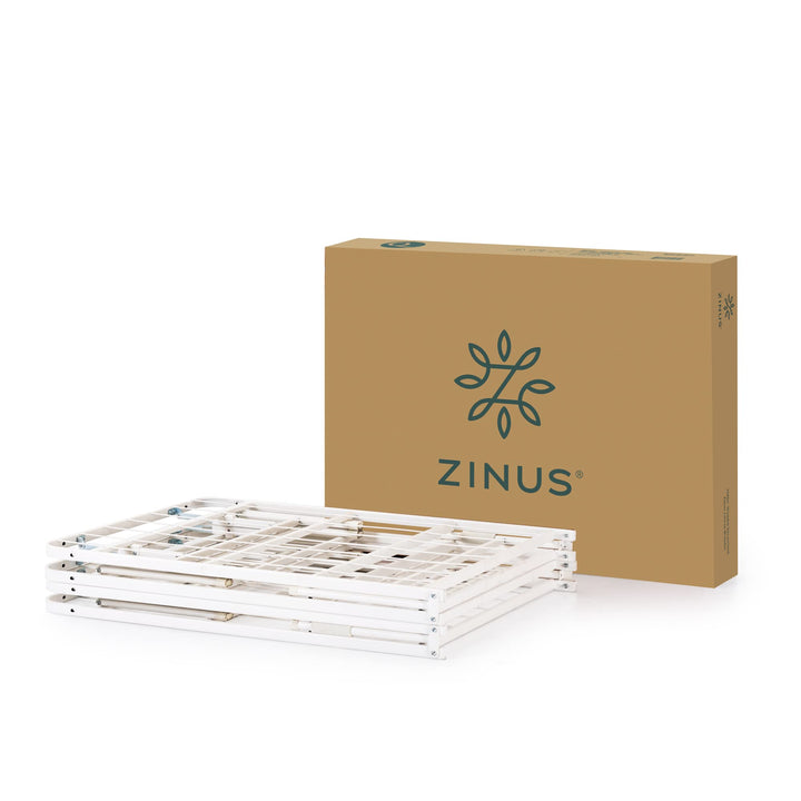 ZINUS Rumi 14in Easy SmartBase® Mattress Foundation, Sturdy Metal Bed Frame, No Box Spring Needed, Eco Friendly Packaging, Full Black Basic Assembly