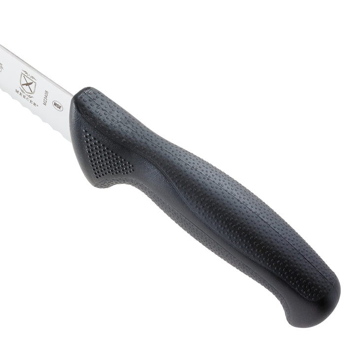 Mercer Culinary M23408 Millennia Black Handle, 8-Inch Wavy Edge, Utility Knife 8" Utility Knife