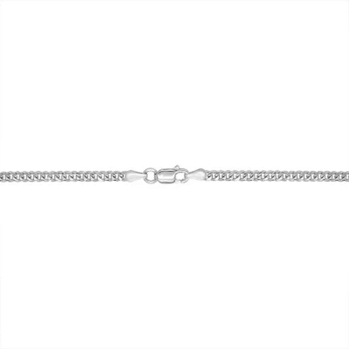 Sterling Silver Reversible Cross Pendant Chain Necklace, 22"