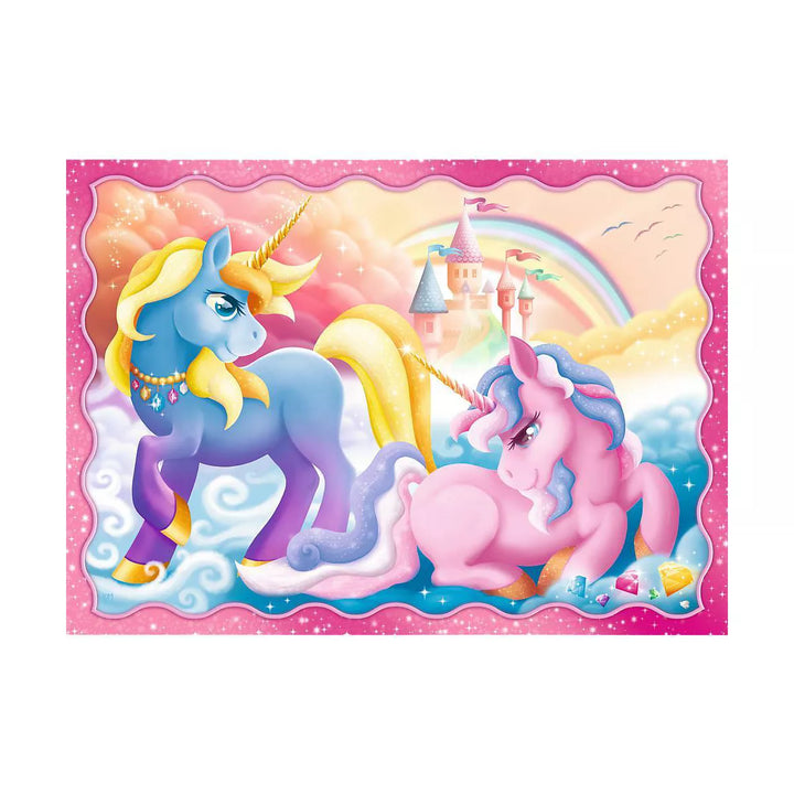 Trefl 4In1Unicorns and Magic Kids Jigsaw Puzzle - 207Pc: Educational Toy for Creativity, Animal Theme, Ages 4+