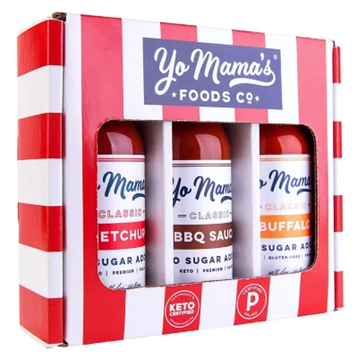 Yo Mama’S Foods Keto Condiments Variety Pack, 42Oz.