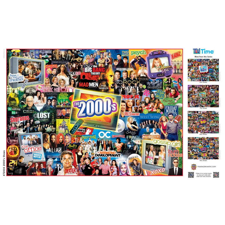 Masterpieces TV Time - 2000'S Shows 1000 Piece Jigsaw Puzzle.